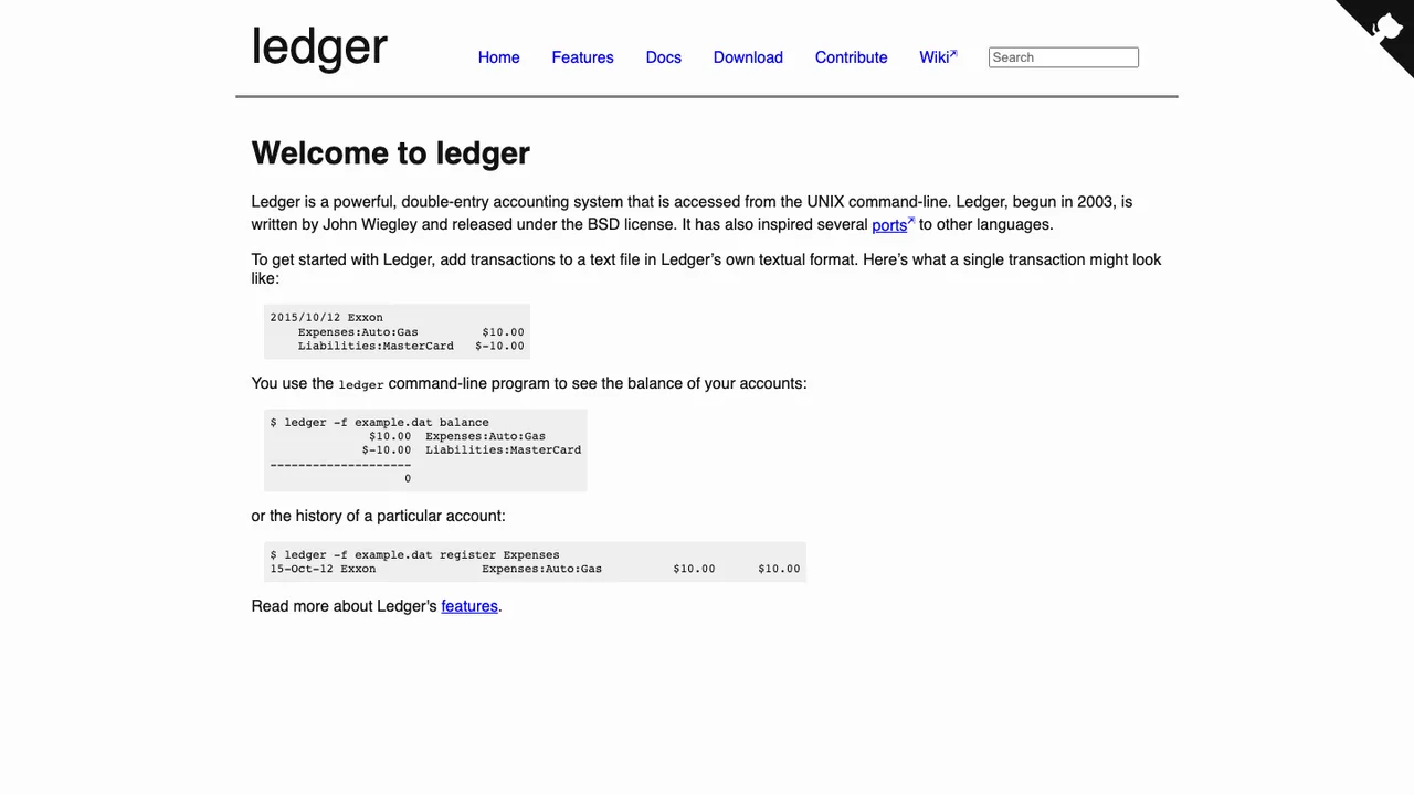 Ledger screenshot