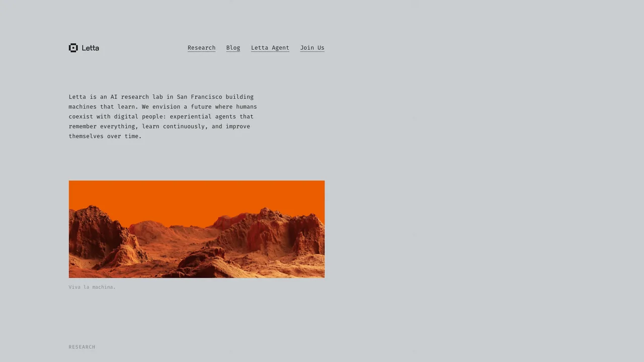 Letta screenshot