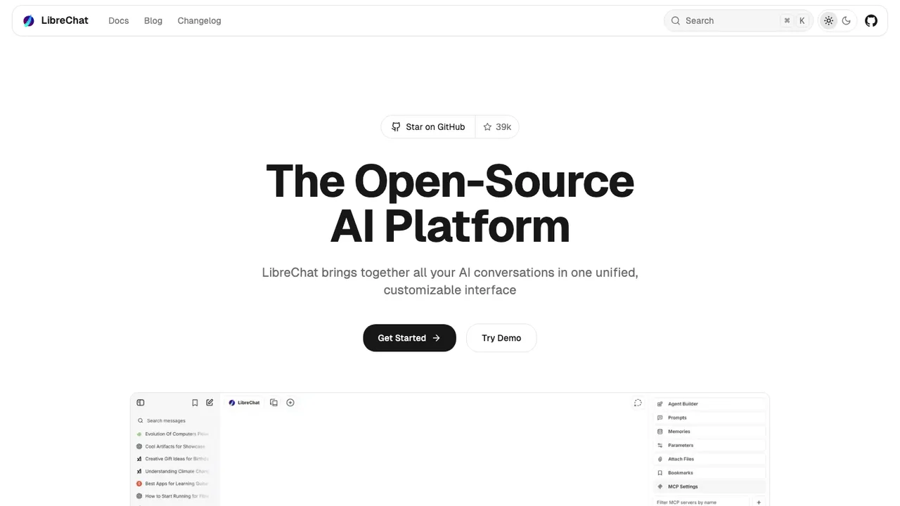 LibreChat screenshot