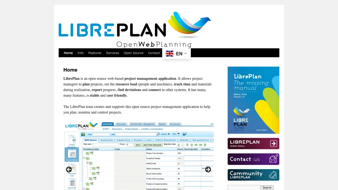 LibrePlan screenshot