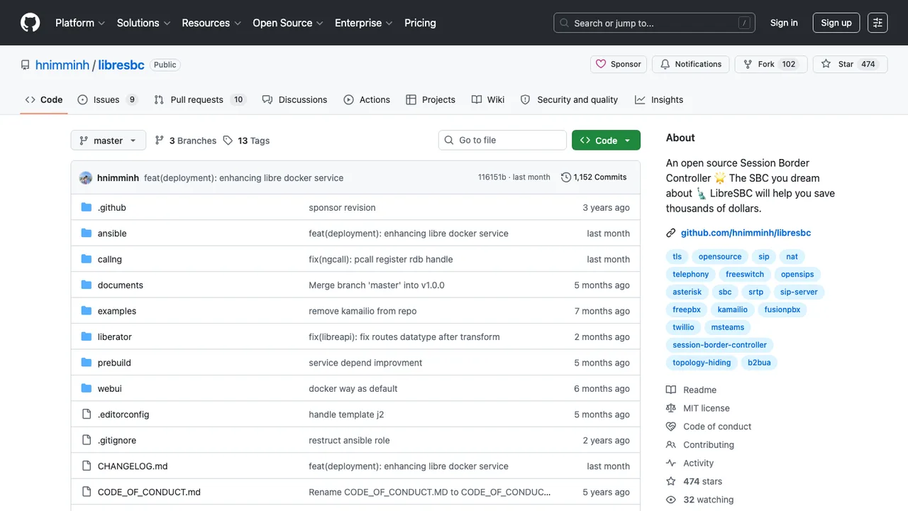 LibreSBC screenshot