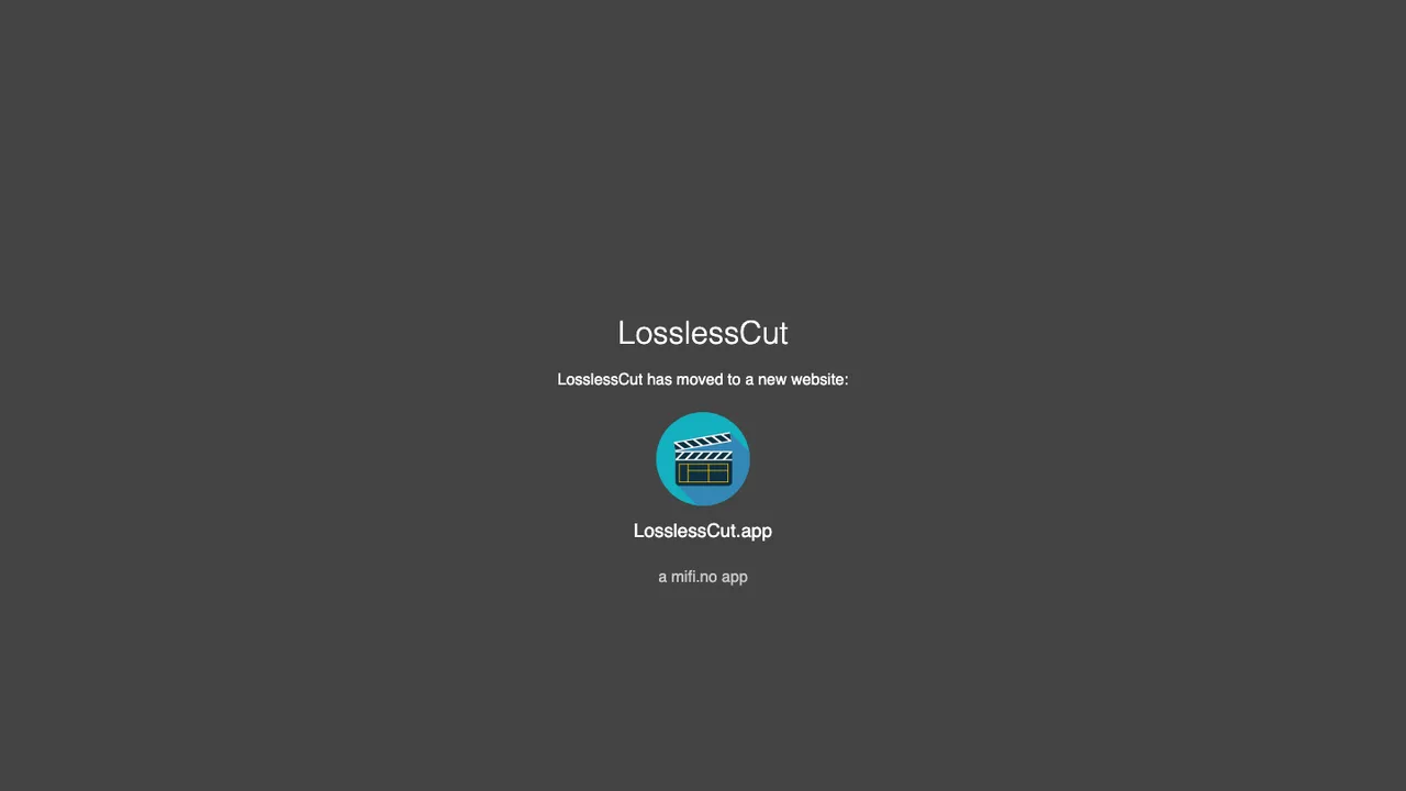 LosslessCut screenshot