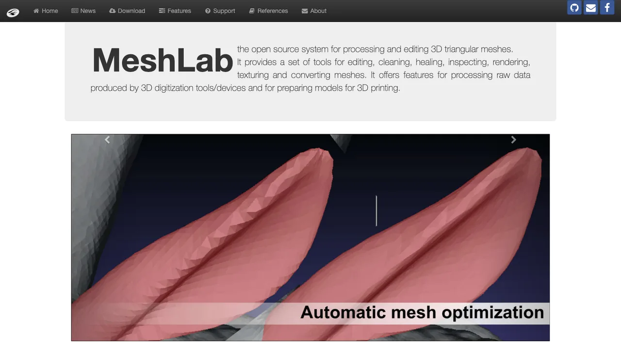 MeshLab screenshot