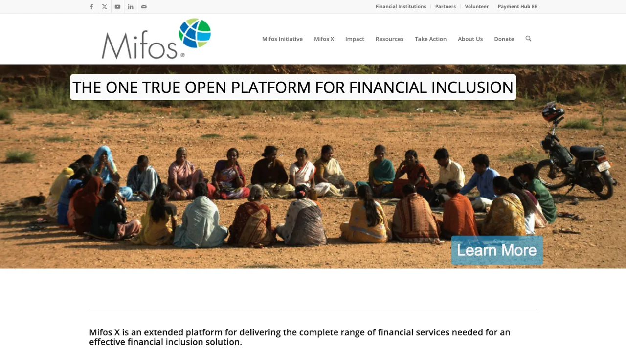 Mifos X Web App screenshot