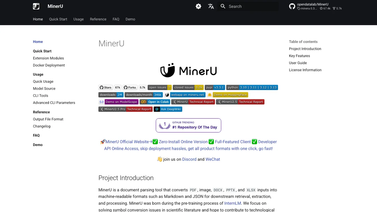 MinerU screenshot