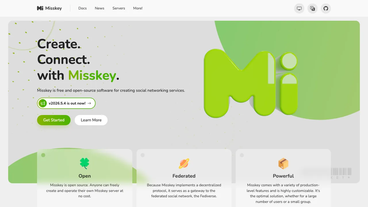 Misskey screenshot