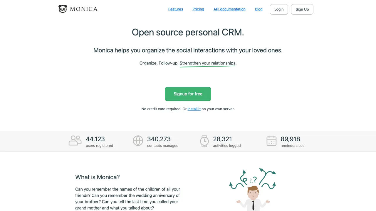 Monica screenshot