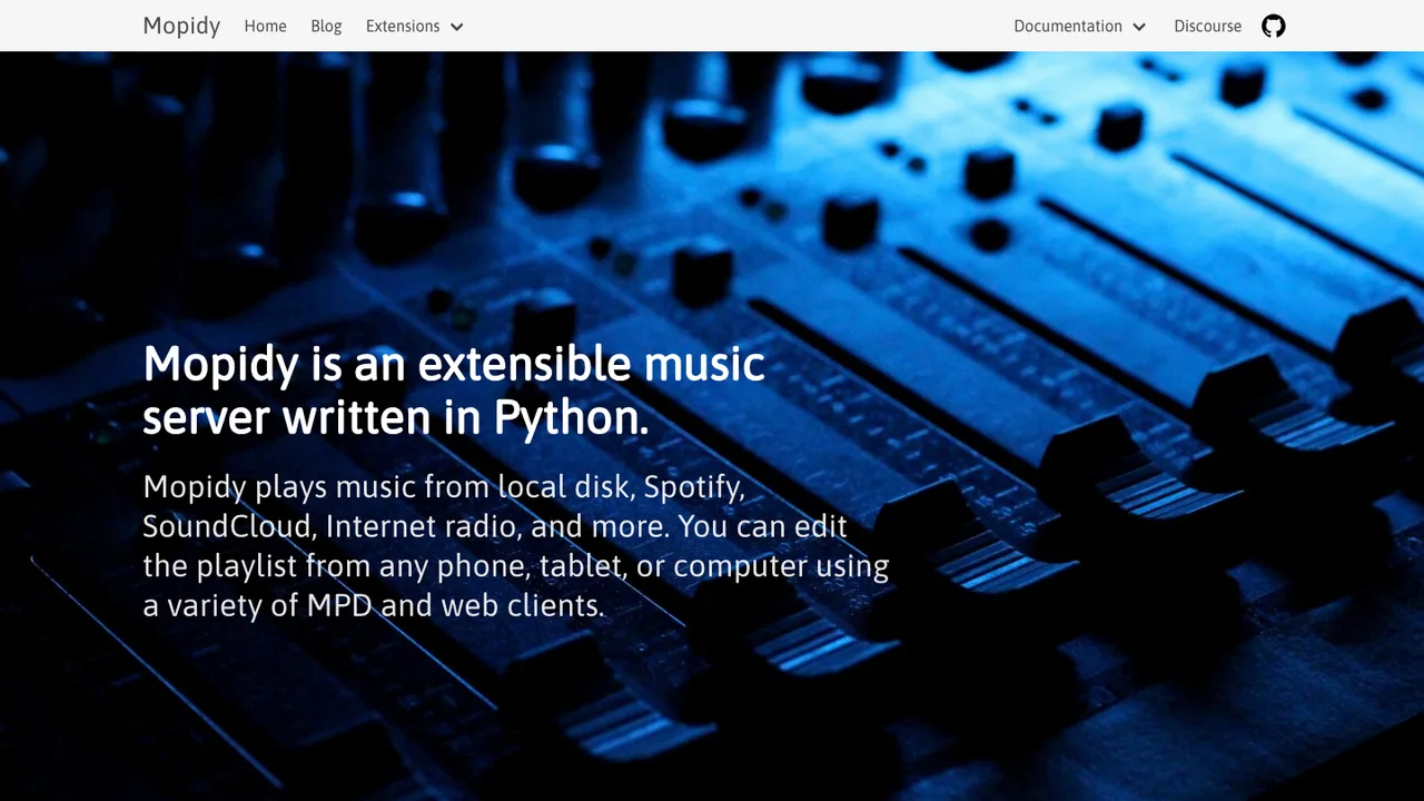 Mopidy screenshot