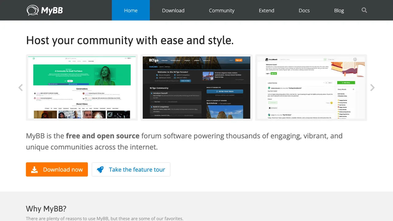 MyBB screenshot