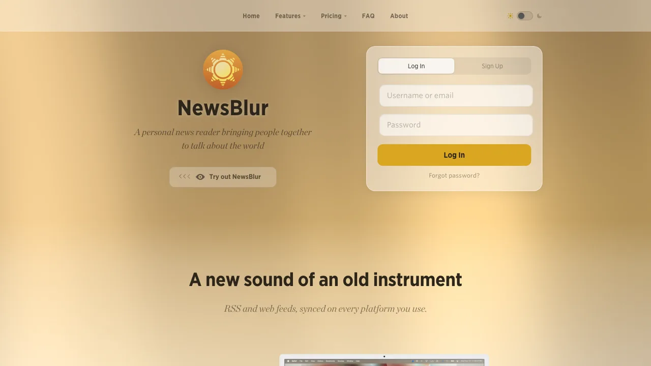 NewsBlur screenshot