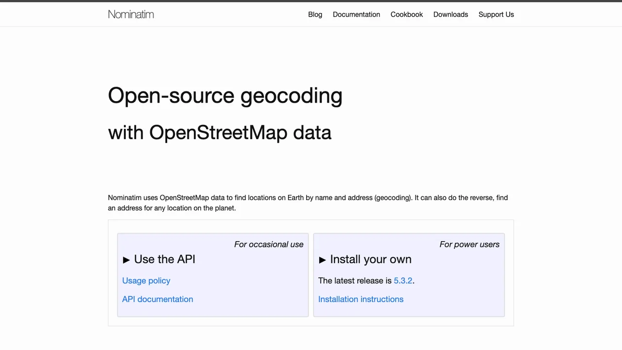 Nominatim screenshot