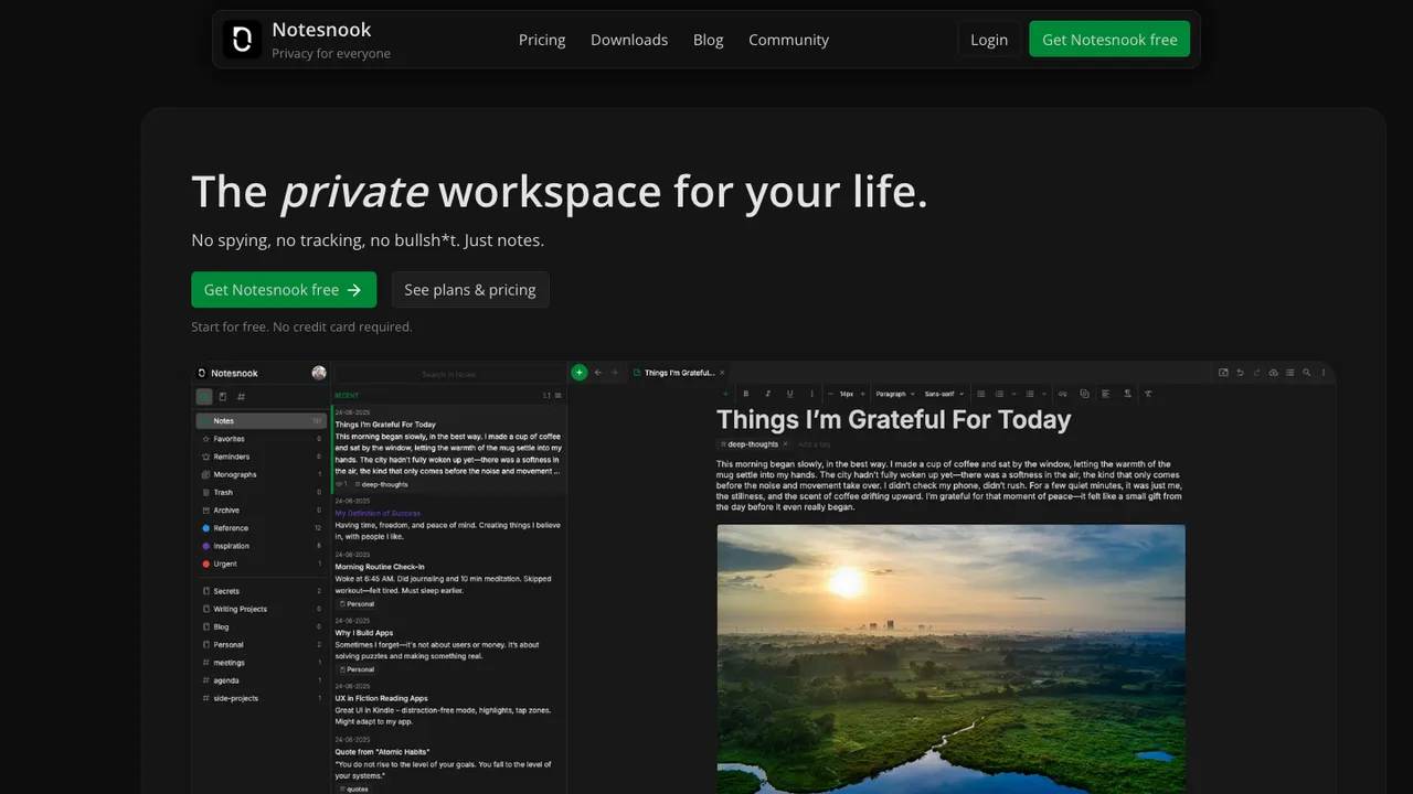 Notesnook screenshot