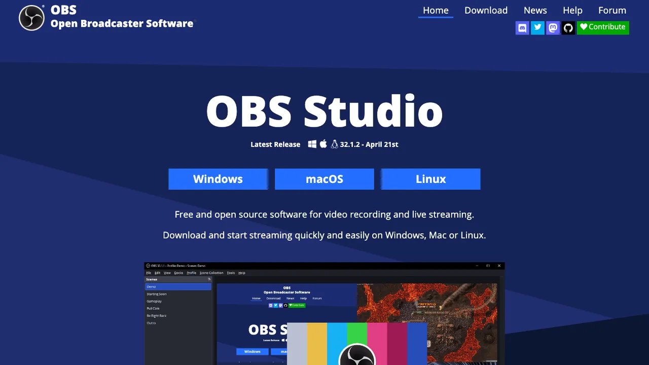 OBS Studio screenshot