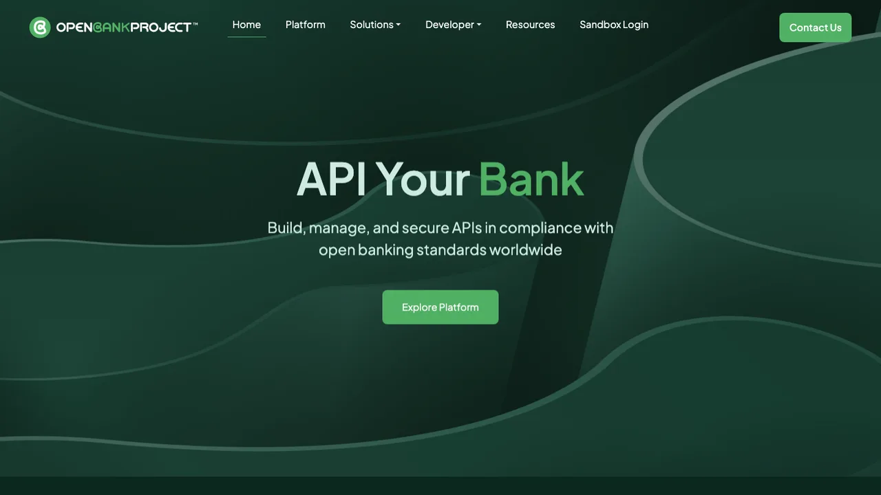 Open Bank Project API screenshot