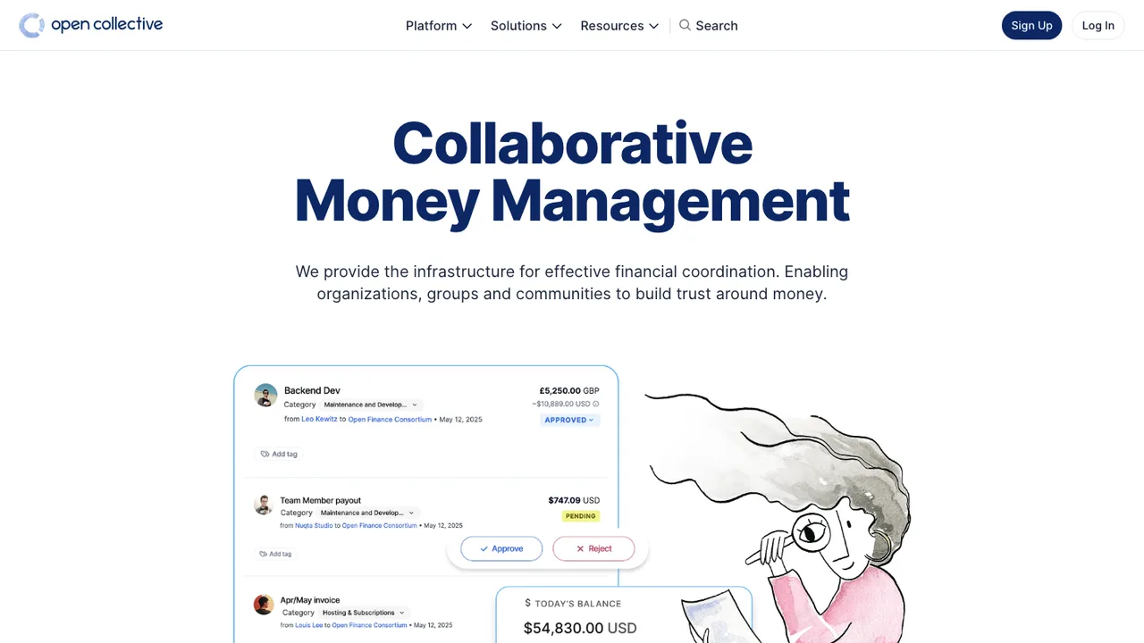 Open Collective screenshot