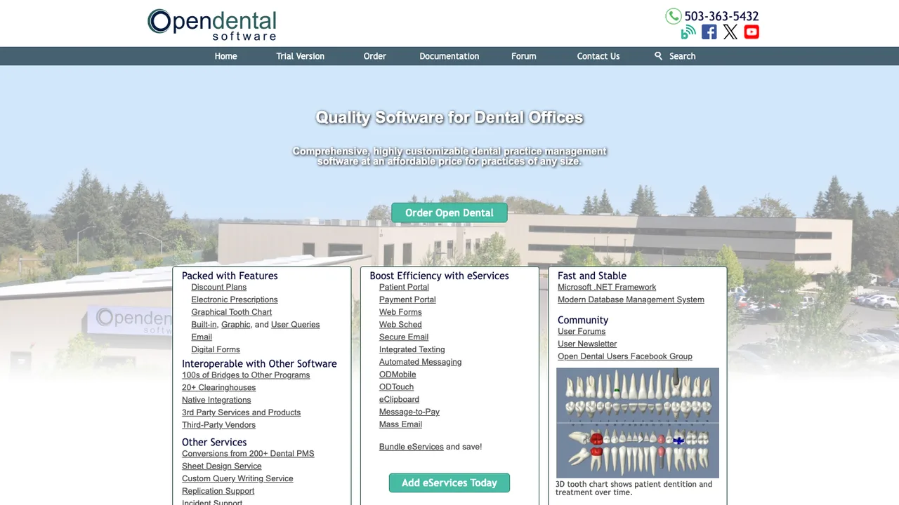Open Dental screenshot