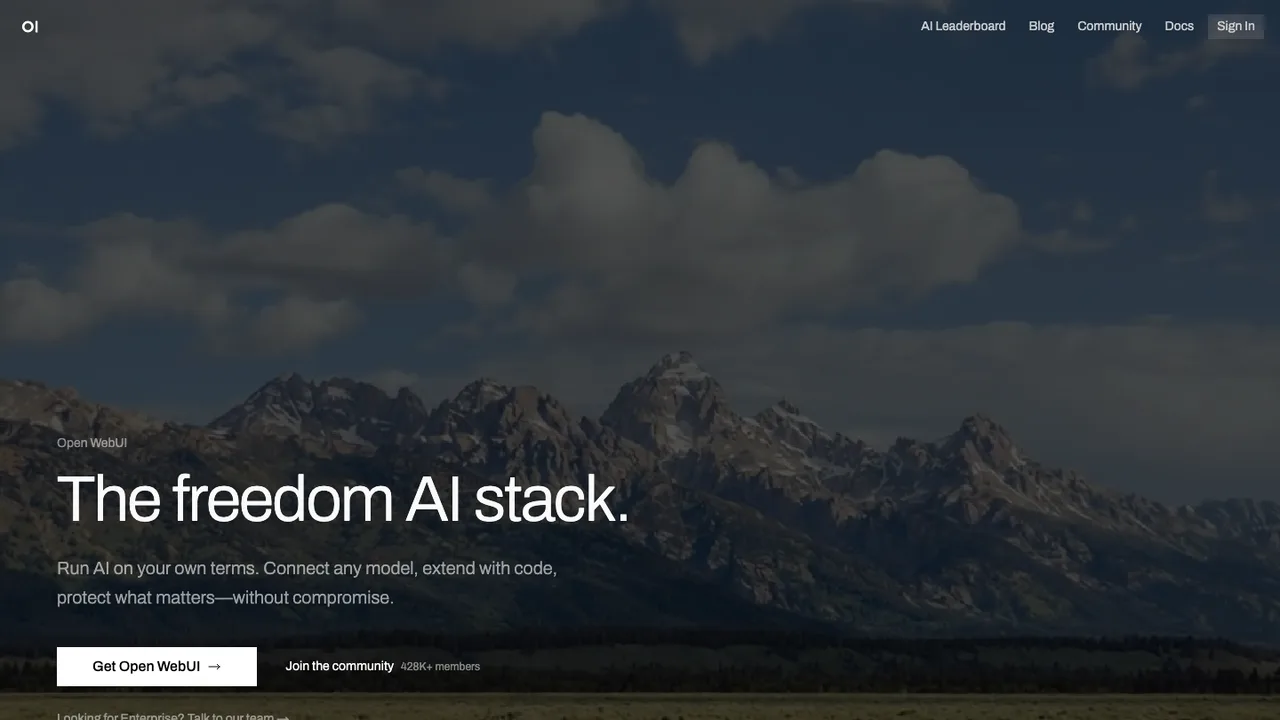 Open WebUI screenshot