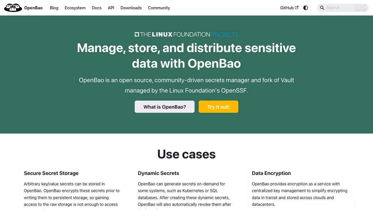 OpenBao screenshot