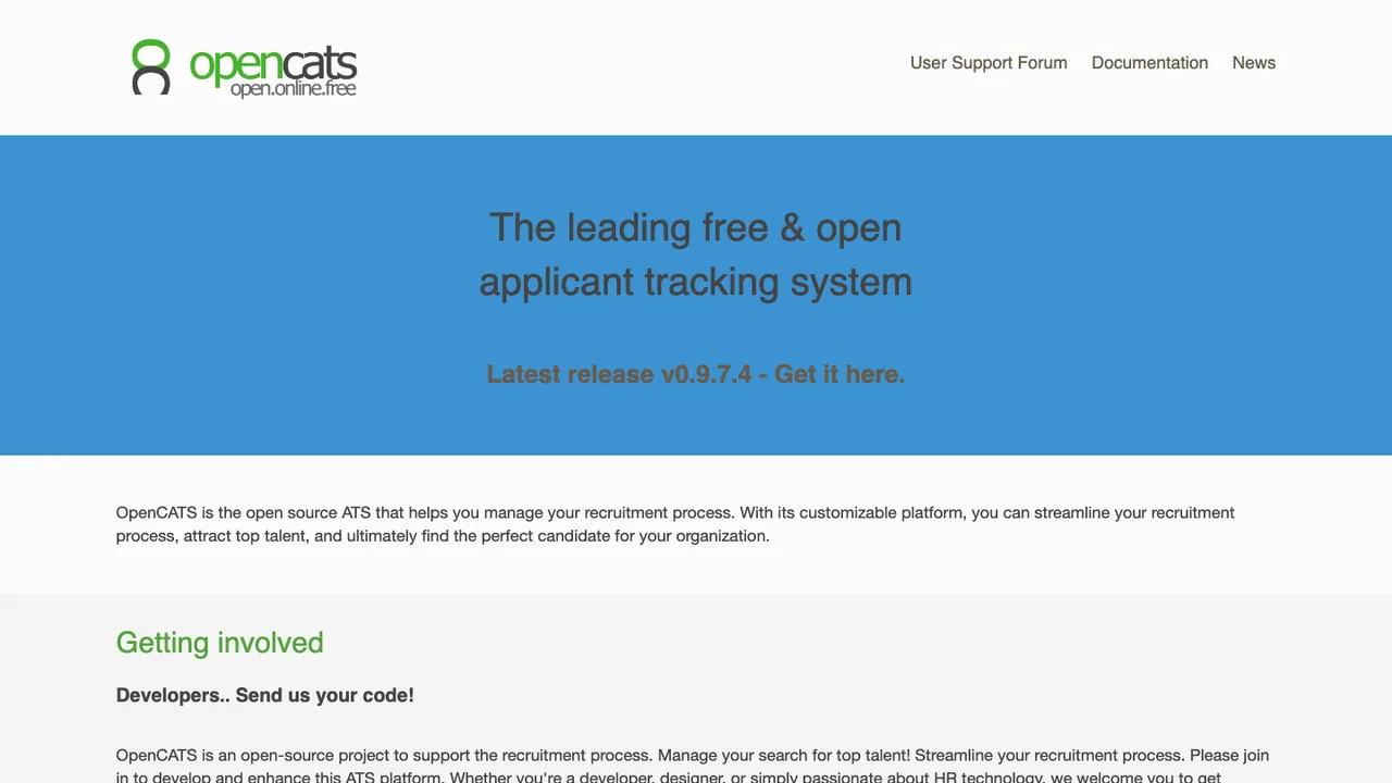 OpenCATS screenshot