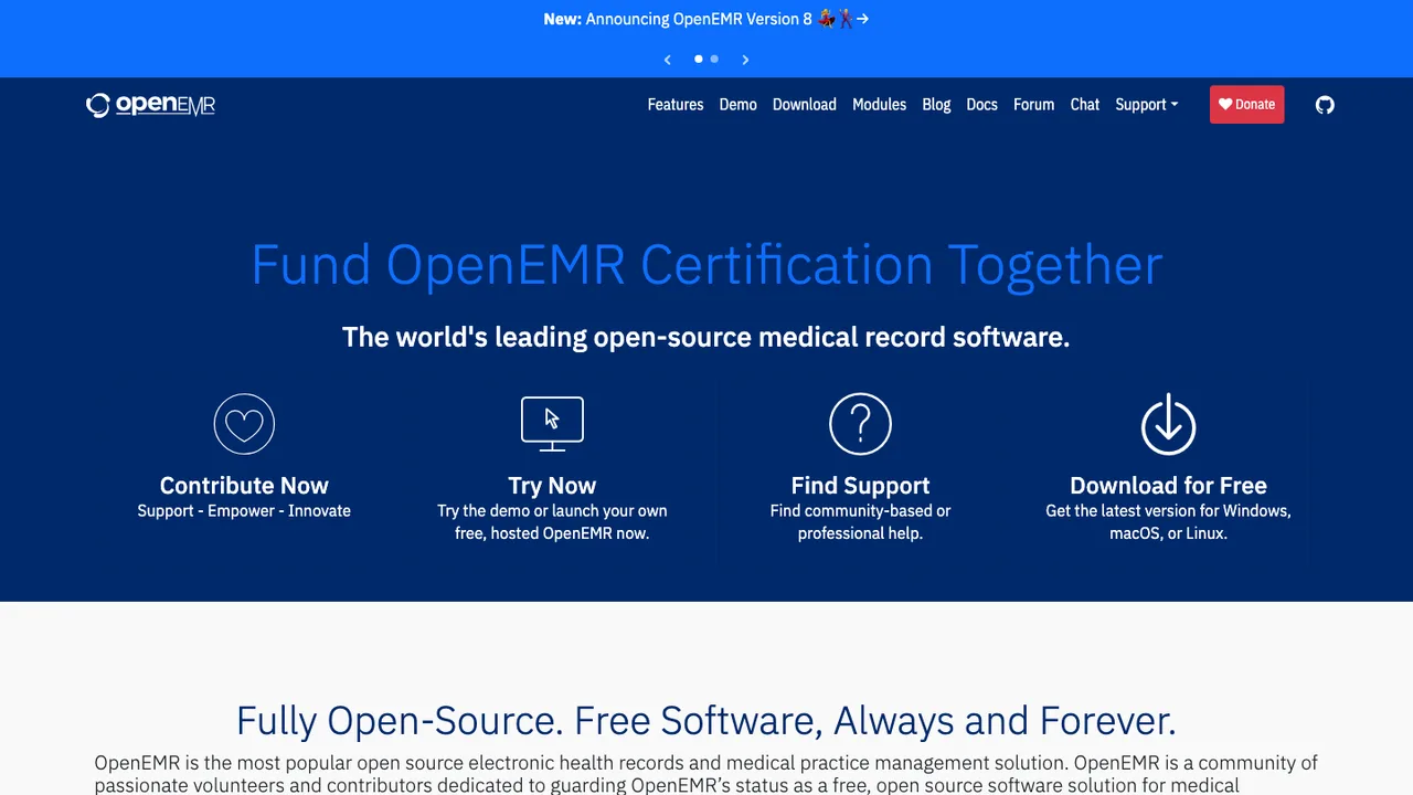 OpenEMR screenshot