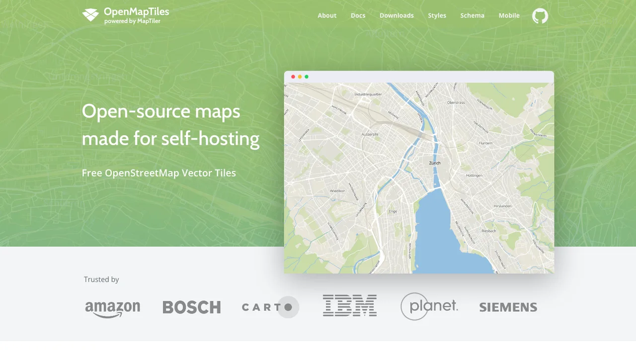OpenMapTiles screenshot