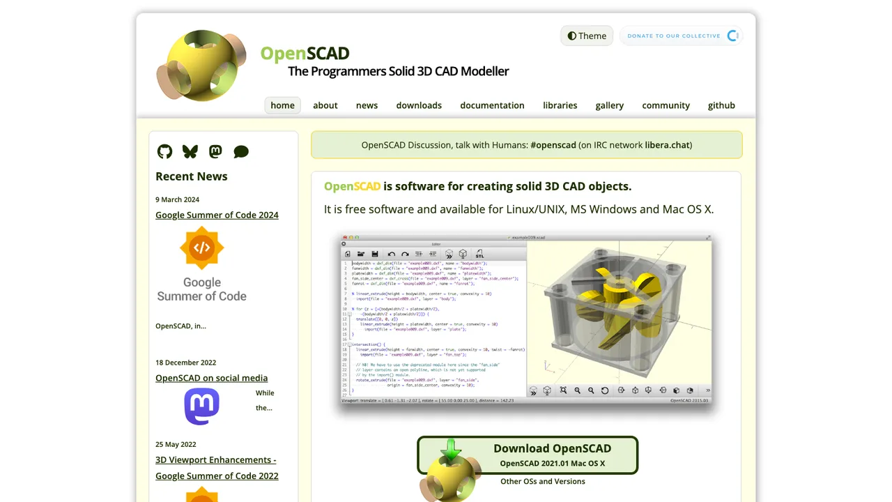 OpenSCAD screenshot