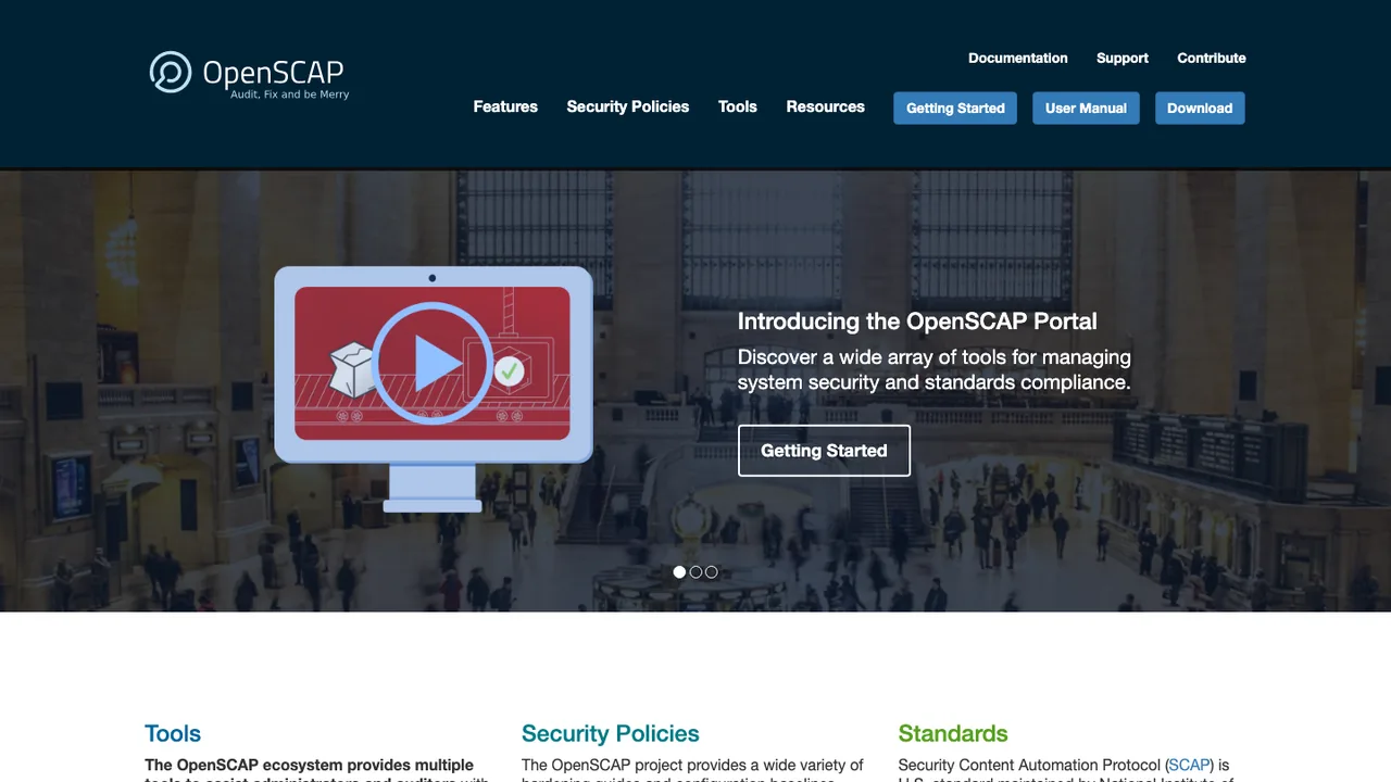 OpenSCAP screenshot