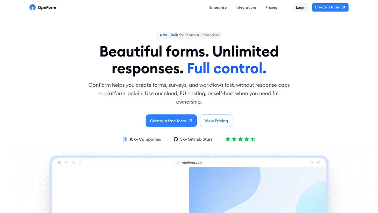 OpnForm screenshot