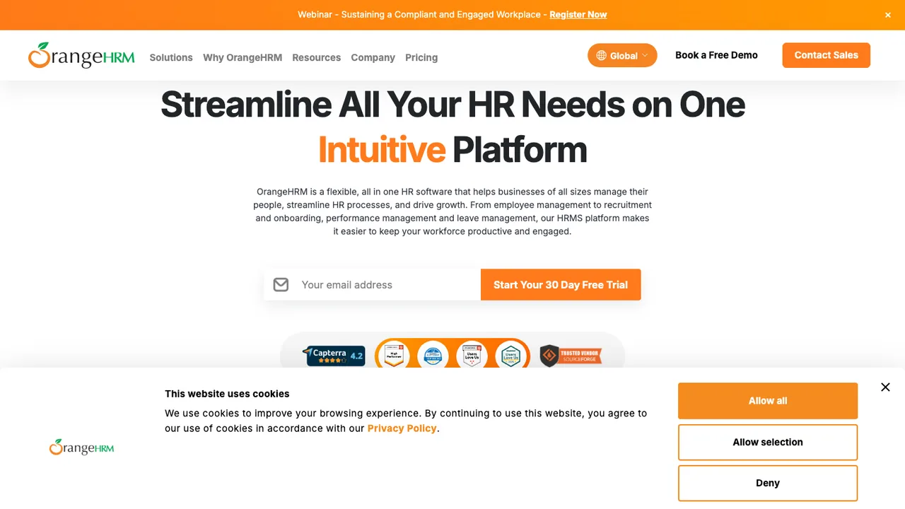 OrangeHRM screenshot