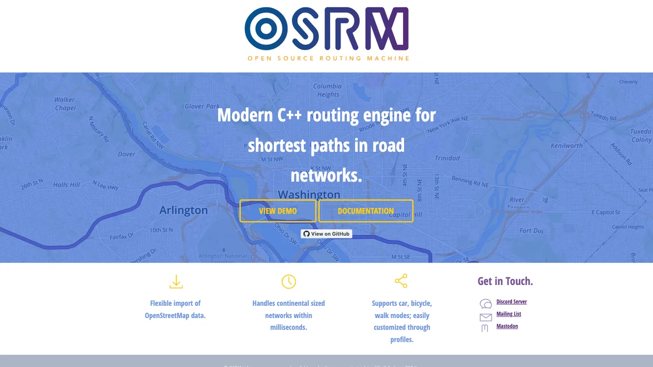 OSRM screenshot