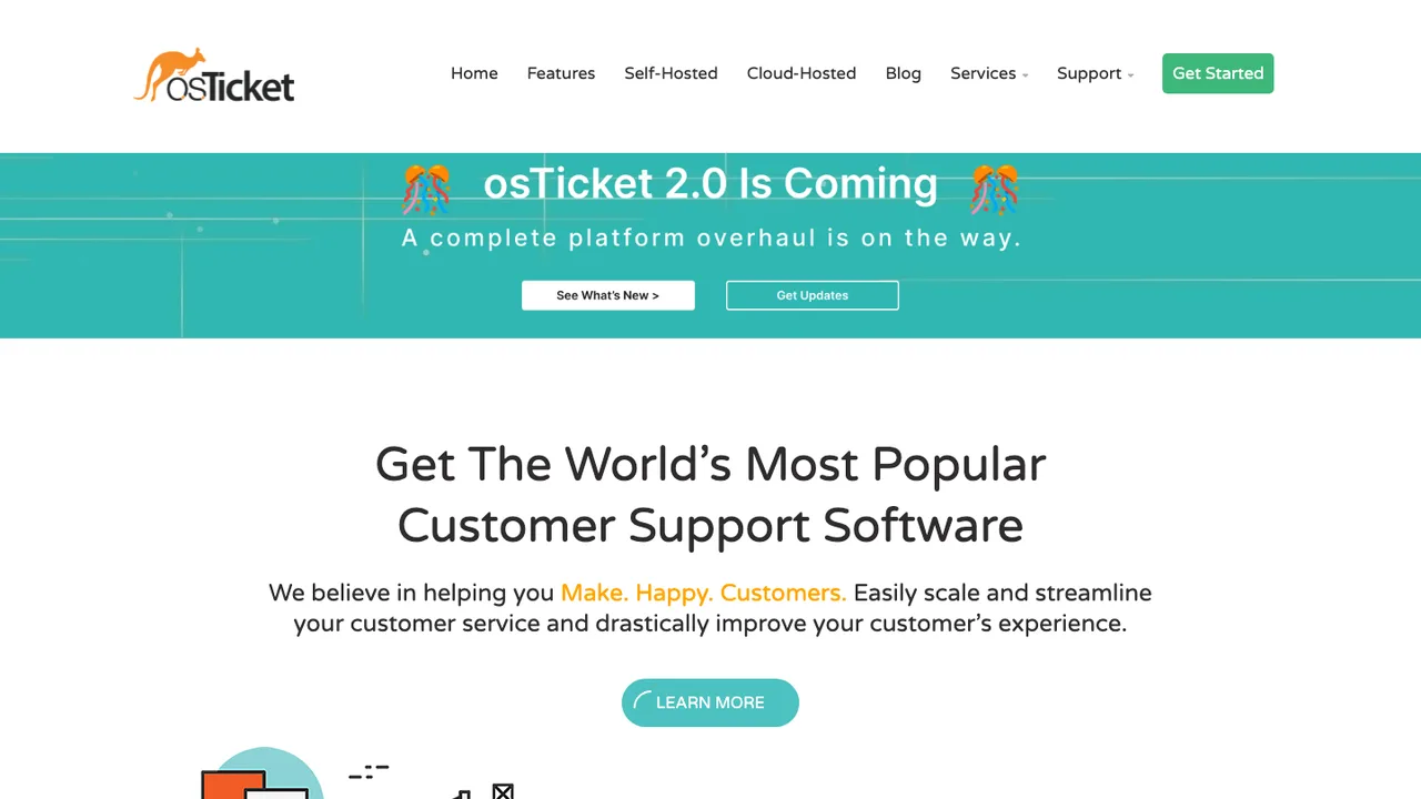 osTicket screenshot