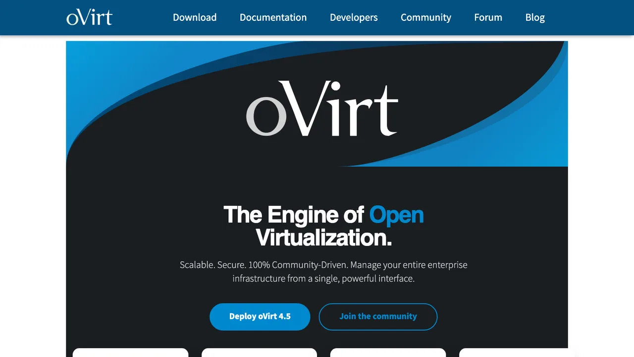 oVirt screenshot
