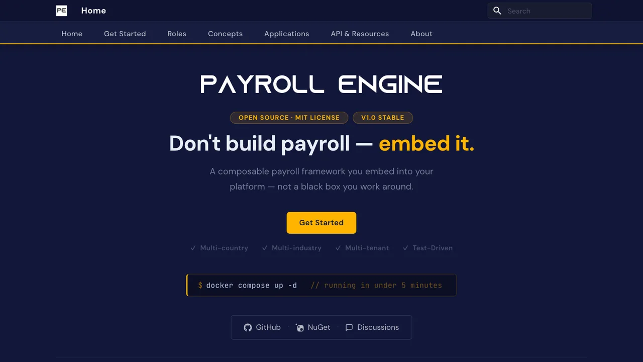 Payroll Engine screenshot