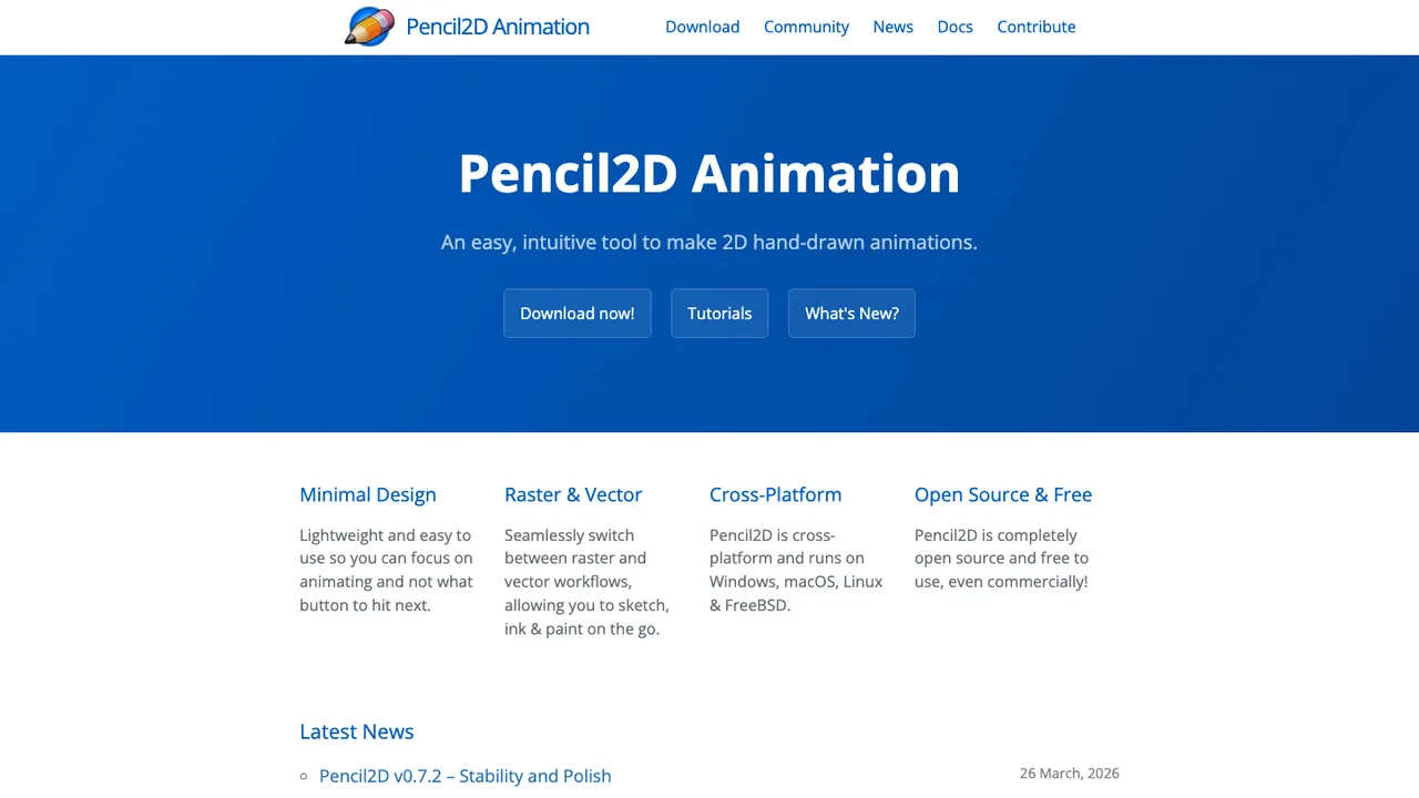 Pencil2D screenshot