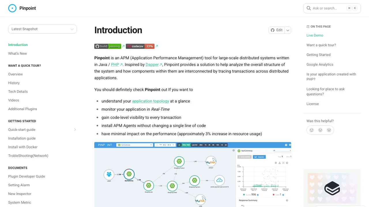 Pinpoint screenshot