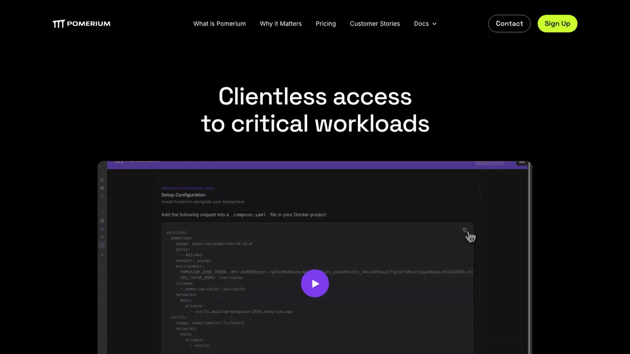 Pomerium screenshot
