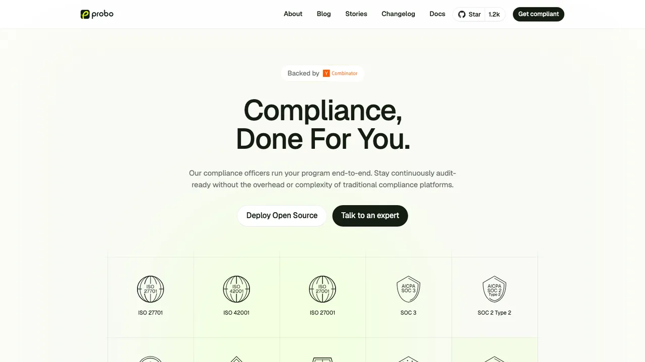 Probo screenshot