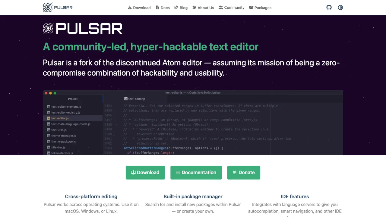 Pulsar screenshot
