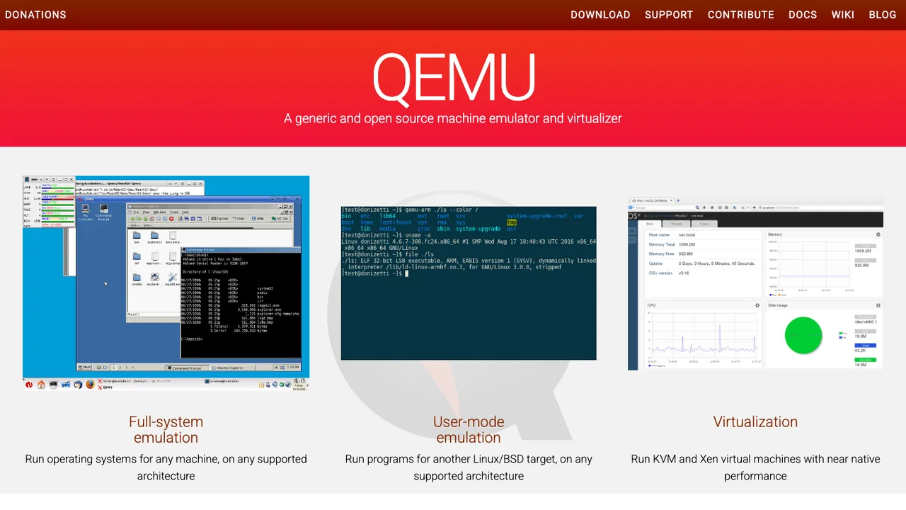 QEMU screenshot