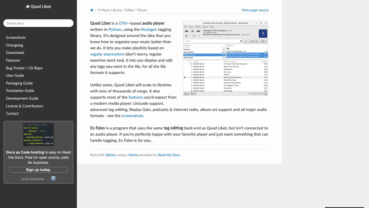 Quod Libet screenshot
