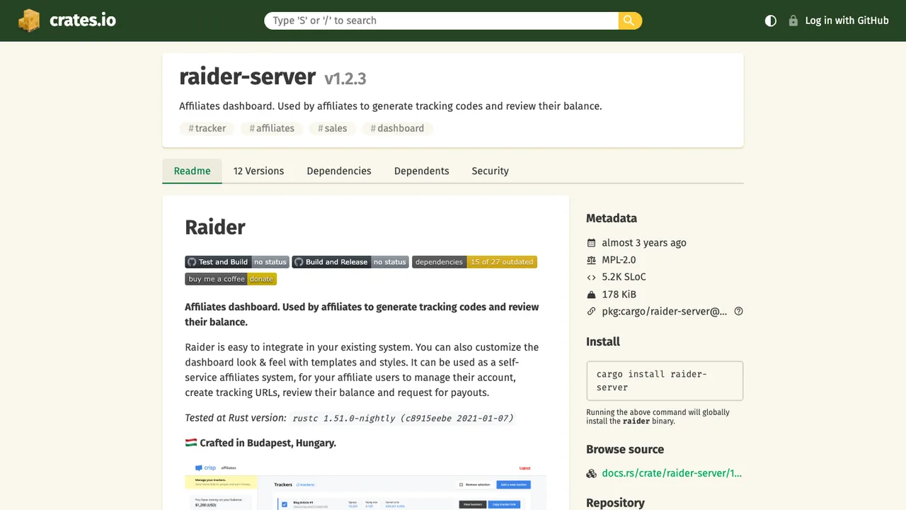 Raider screenshot