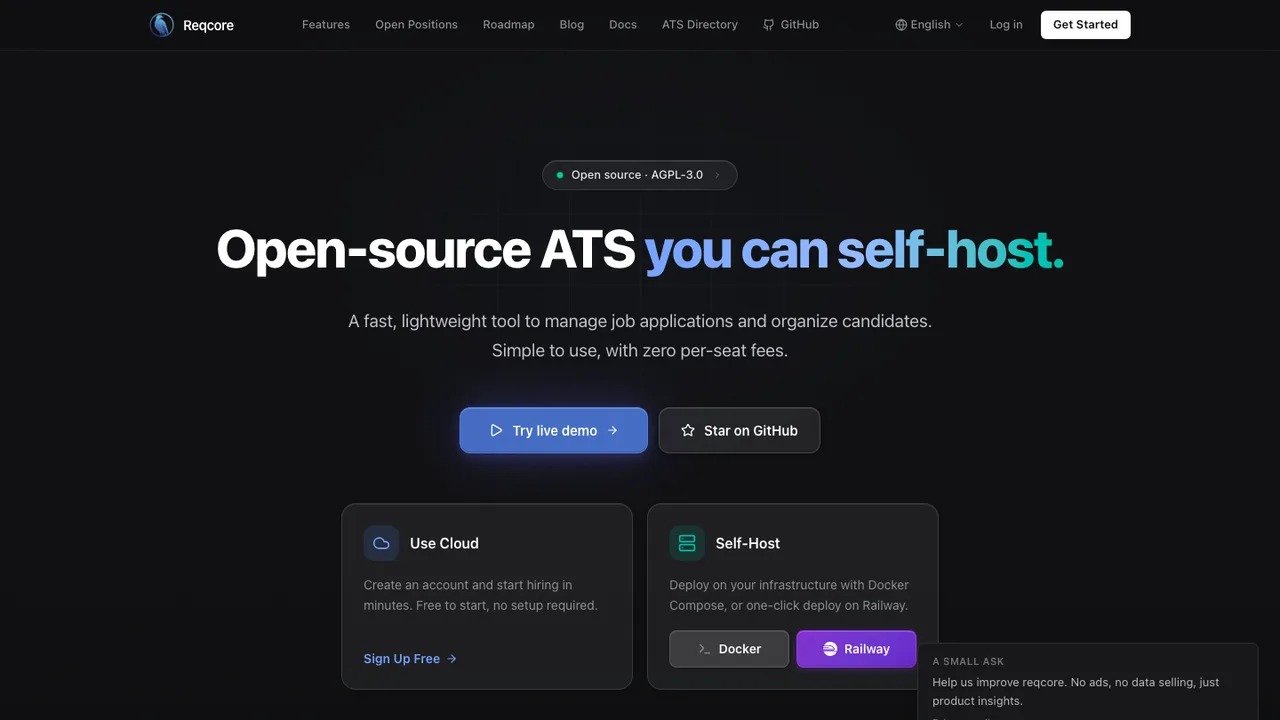 Reqcore screenshot