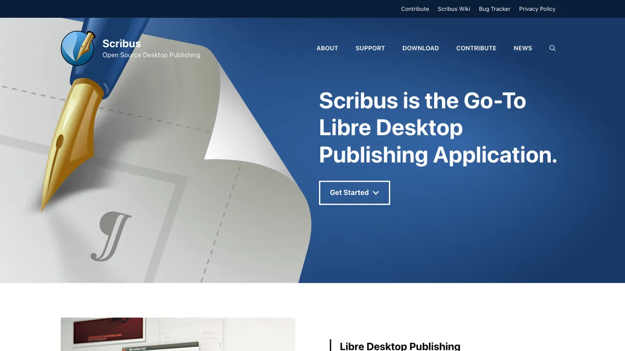 Scribus screenshot