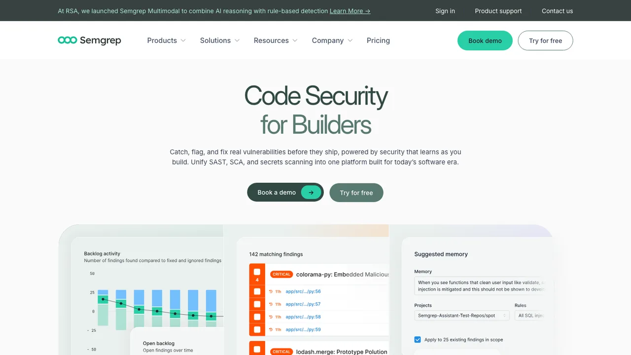 Semgrep screenshot
