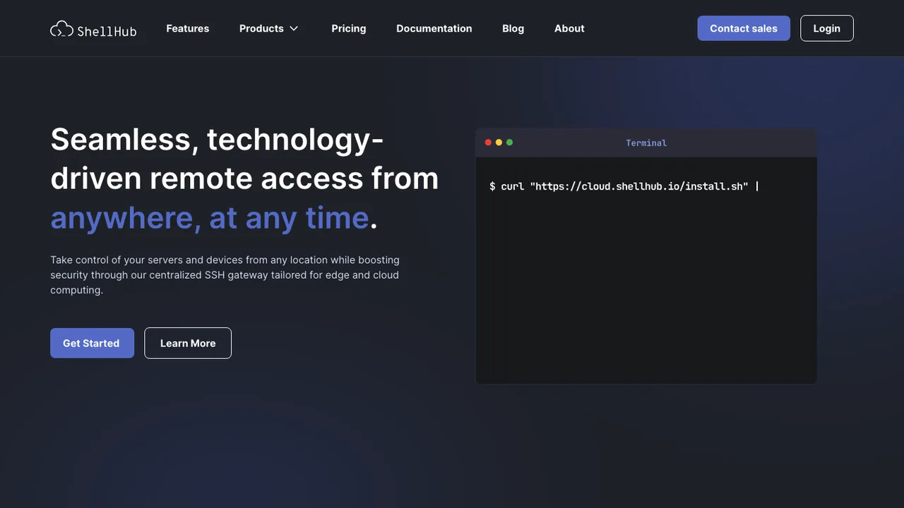 ShellHub screenshot