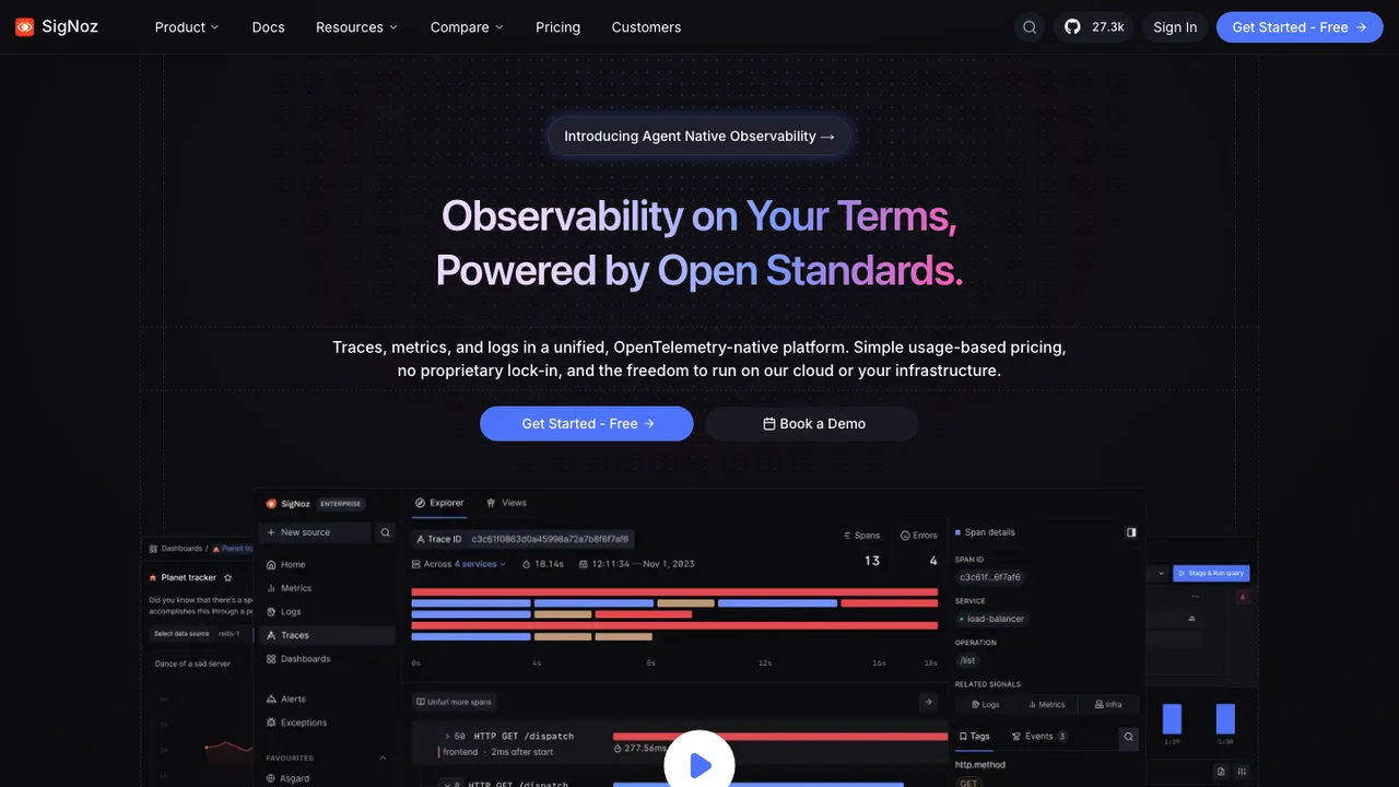 SigNoz screenshot