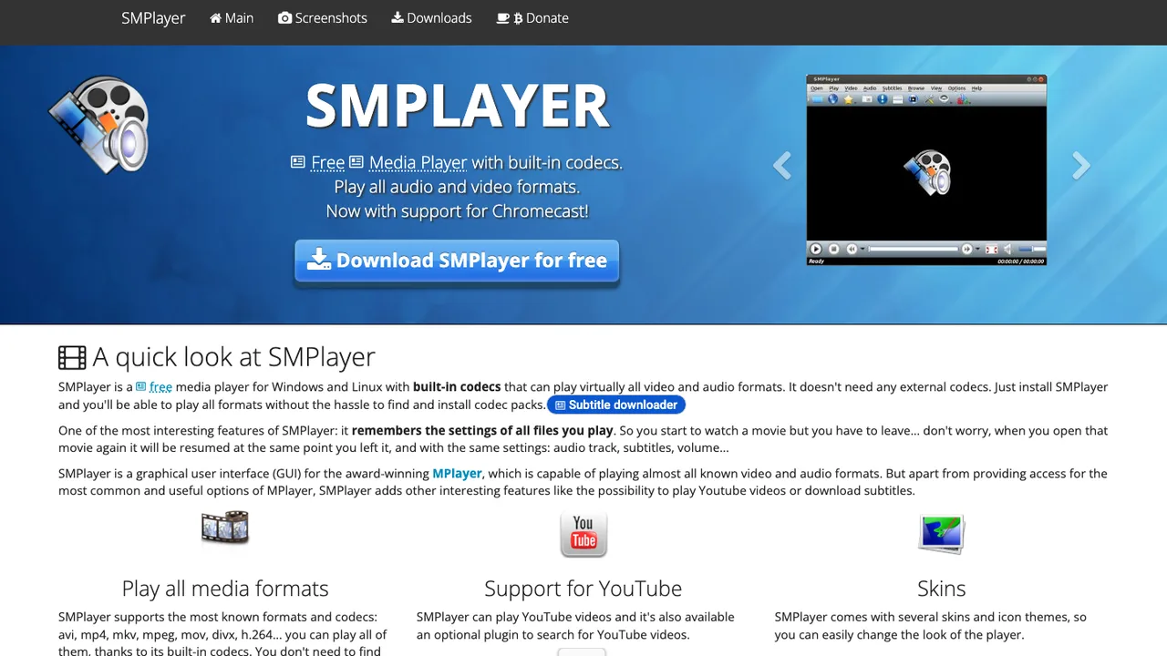 SMPlayer screenshot