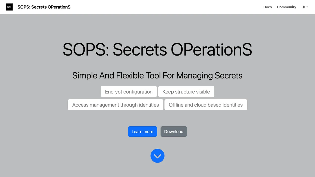 SOPS screenshot