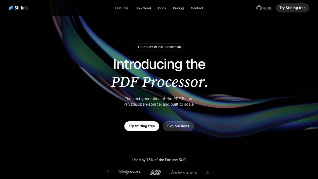 Stirling PDF screenshot