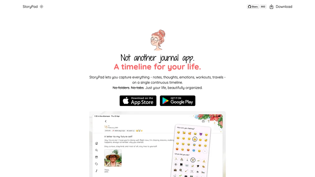 StoryPad screenshot